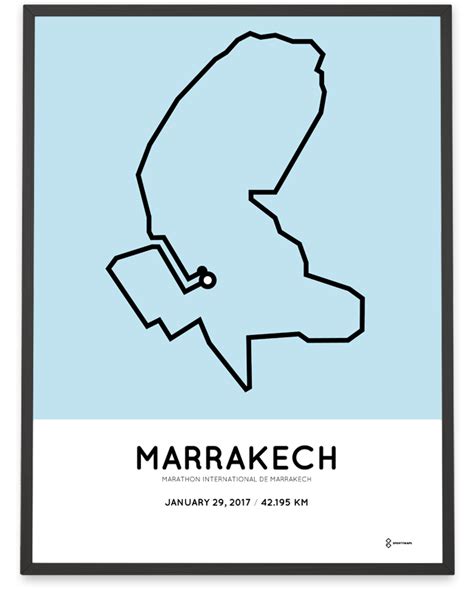 2017 marrakech marathon print sportymaps
