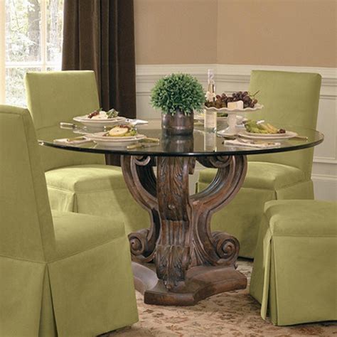 Complete your dining room or kitchen with a modern dining table. Round Pencil Polished Edge Glass Tops - Traditional ...