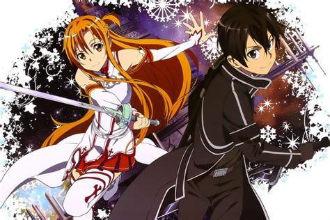 The girls would face kirito in battle during a new ggo event and create an opportunity for the perfect surprise: Sword Art Online Sao Kirito Asuna Poster - My Hot Posters ...