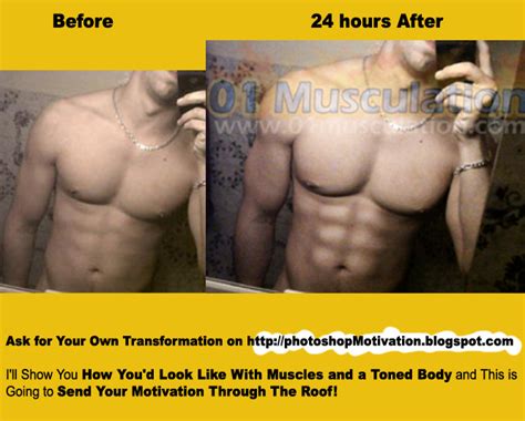 Photoshop Muscle And Fitness Motivation Instant Six Pack Abs