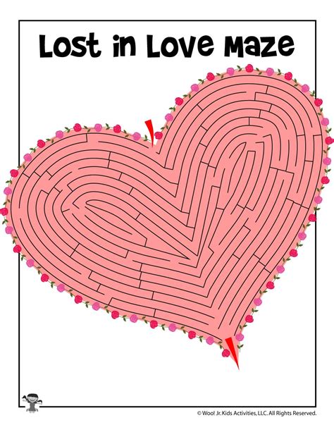 Free Printable Valentines Day Maze Valentines Day Mazes For School Yoko Tillett