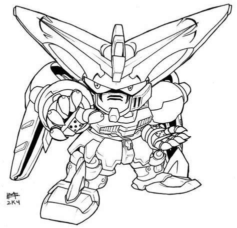 Sd Master Gundam Lineart By Mintyrobo On Deviantart