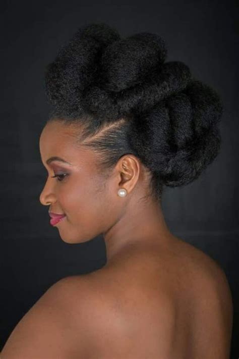 40 Elegant Natural Hair Updos For Black Women Coils And Glory