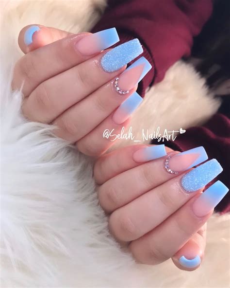 Updated 55 Blissful Baby Blue Acrylic Nails August 2020