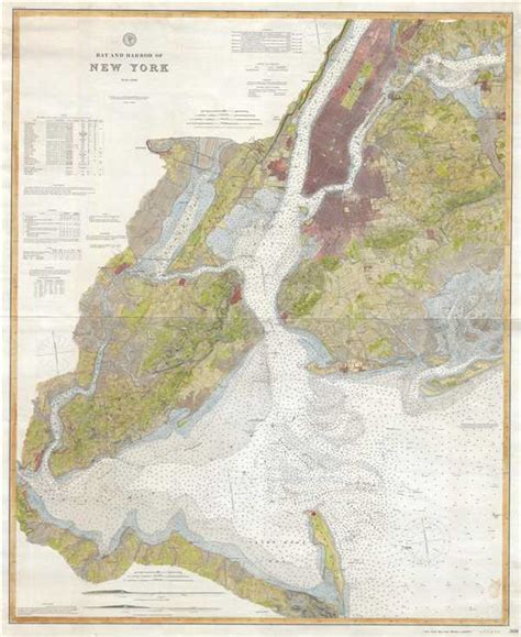 New York City Harbor Map