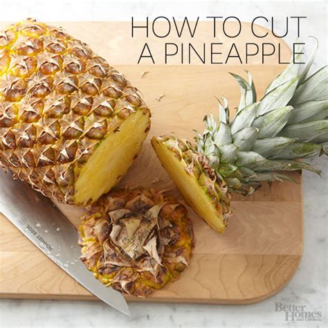 Cleaning And Cutting Pineapple In 4 Steps