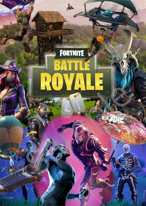 Large Fortnite Game Poster A2 Gaming Posters Gaming Wall Art Best