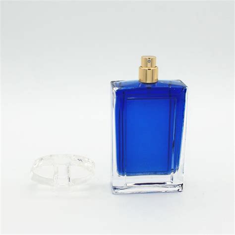 Wholesale Creative Fancy Clear Empty Rectangle Square 100ml Glass Perfume Bottles High Quality