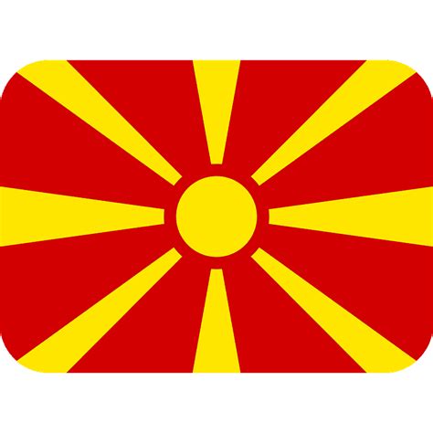 North Macedonia Flag Emoji Flag Of North Macedonia Flag Download We