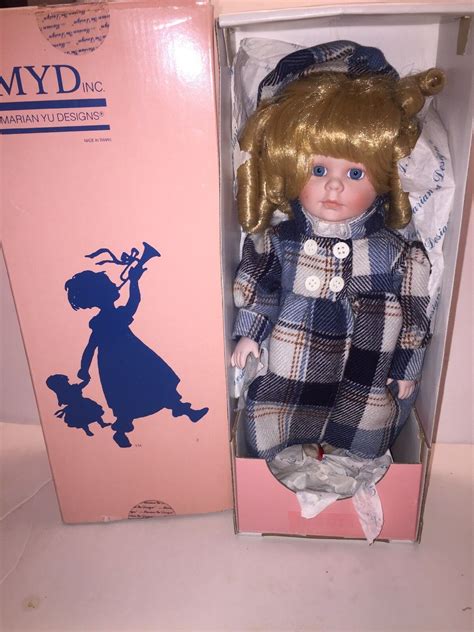 Marian Yu Designs Porcelain Doll 14” Wendy With Stand And Coa Original Box Myd Ebay