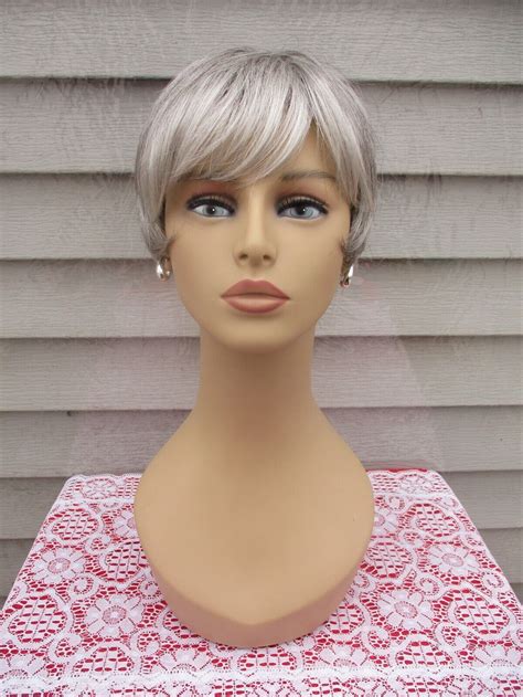 Godiva Secret Wigs Peggy Color Silver Stone Gray Short Style Ebay