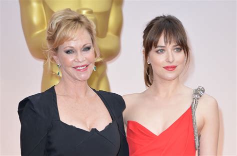Dakota Johnson Takes Mother Melanie Griffith To 2015 Oscars