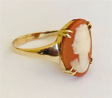 Stunning Antique 9ct Gold Cameo Ring Fully Hallmarked Reserved