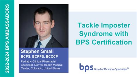 Tackle Imposter Syndrome With Bps Certification Board Of Pharmacy