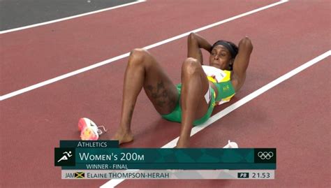 Track And Field Elaine Thompson Heath Of Jamaica 🇯🇲 Wins Gold🥇in Womens 200m Final Rolympics