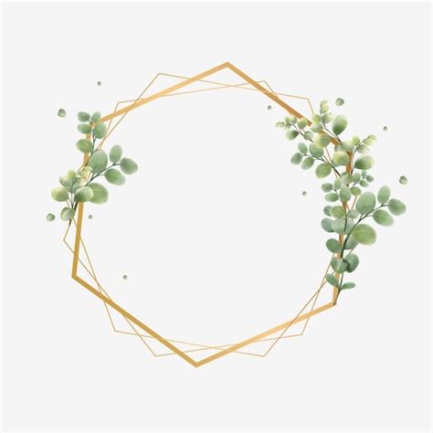 Decorative design frame border in a variety of colors. Eucalyptus Leaf Frame Border Design, Border Clipart ...