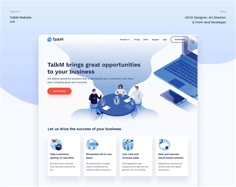 Talkm Website Uiux Design On Behance