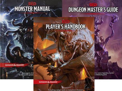 Dungeons And Dragons Core Regelbøger Pris Omkring 350kr Pr Stk På Dungeons And