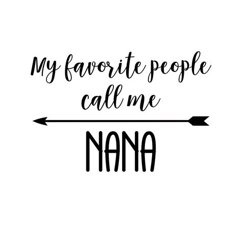 My Favorite People Call Me Nana Svg Pdf Png Eps Dxf File Etsy