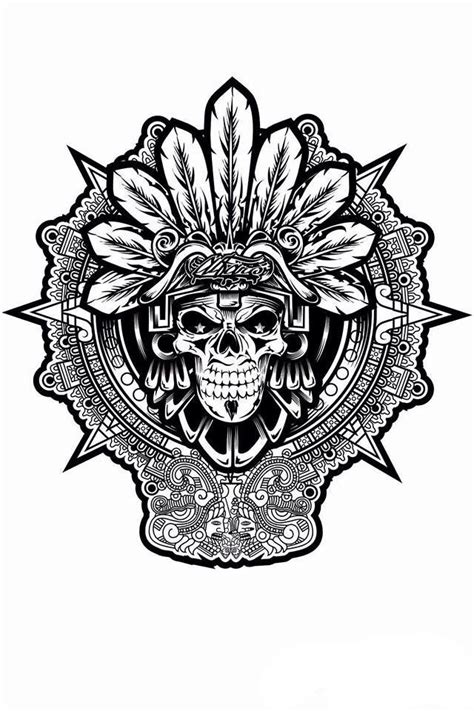 Aztec 1 Ideas Azteca Tattoo Aztec Tattoo Designs Chicano Tattoos