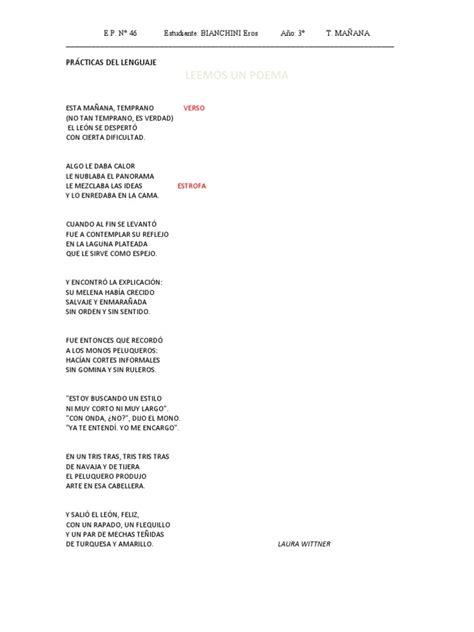 Poesia Y Tantanes PrÁcticas Del Lenguaje Pdf