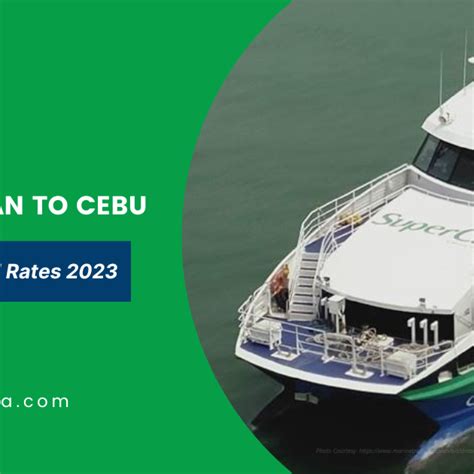 Ormoc To Cebu Ferry Schedule Fare Rates 2022 Barkota