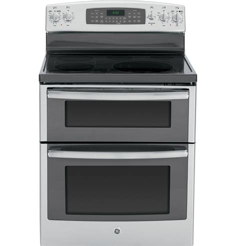 The ge xl 44 stove has a digital clock. GE Profile™ Series 30" Free-Standing Double Oven Range ...