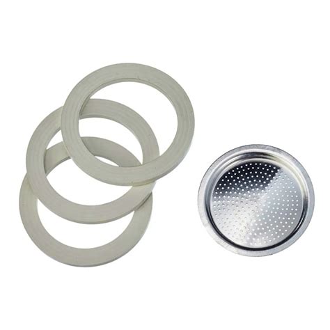 Bialetti Moka Express Cup Replacement Gasket Filter Off