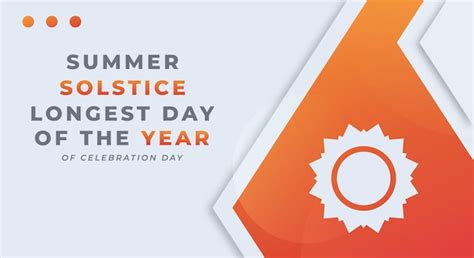 Premium Vector Summer Solstice Longest Day Of The Year Celebration