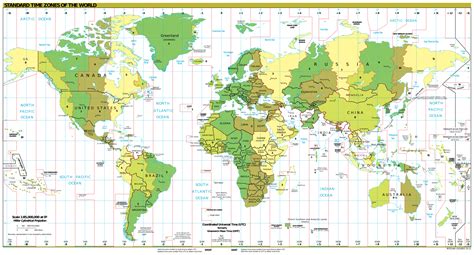 Printable Time Zone Map World Printable World Holiday