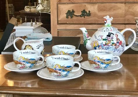 Rare Paul Cardew Alice In Wonderland Tea Set Antique To Chic