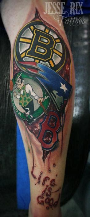 Boston Sports Tattoo By Jesse Rix Tattoos