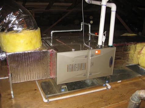 The attic has no insulation, dormers on 1 side of the room plus an exhaust fan on the ceiling. 97% High Efficient Furnace Installed in Attic - Yelp