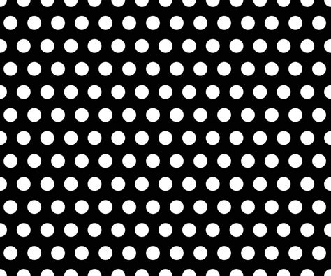 Black And White Polka Dot Pattern Background Vector Vector Art