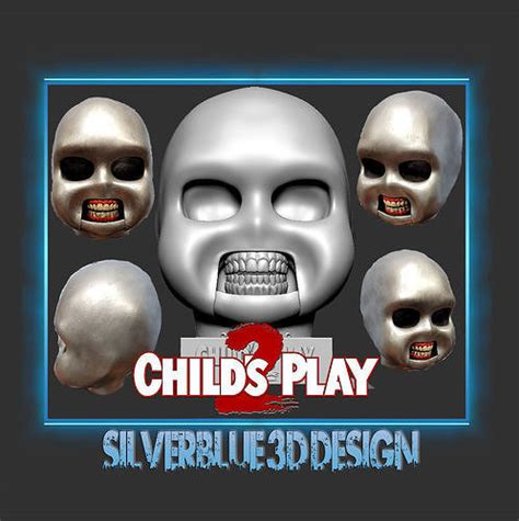 Childs Play 2 Chucky Skull 3d Model 3d Printable Cgtrader