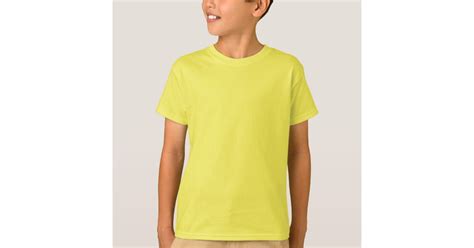 Plain Yellow T Shirt For Kids Zazzle