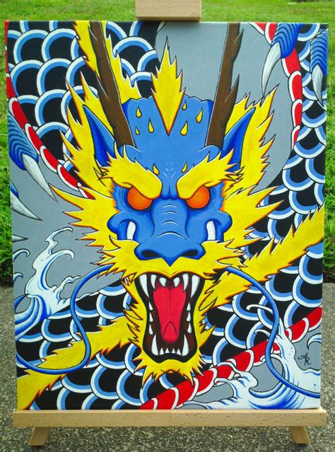 Japanese Dragon Painting Adam Rutten