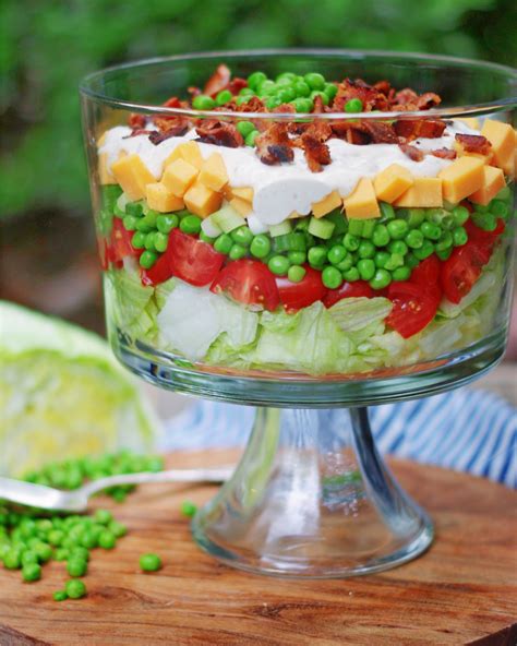 Classic 7 Layer Pea Salad Southern Discourse In 2021 Layered Salad
