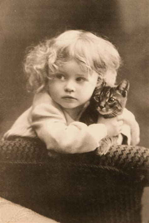 Vintage Everyday Vintage Photographs Of Girls With Their Cats