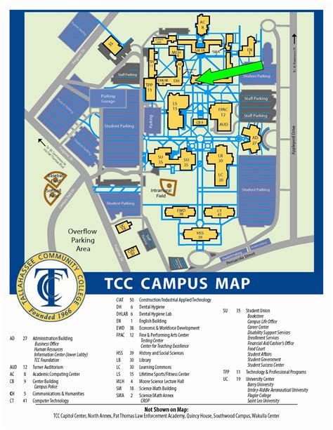 Tallahassee Community College Campus Map Florida Zip Code Map Images