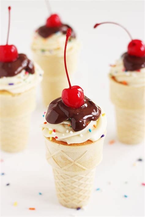 2 Treats In 1 Make These Ice Cream Cone Cupcakes In 2021 Sundae