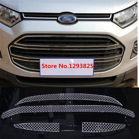 Stainless Steel Car Racing Grills For Ford Ecosport 2013 2014 Car