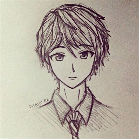 Znalezione Obrazy Dla Zapytania How To Draw Anime Autoportret Boy