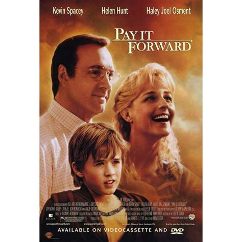Pay It Forward Movie Poster Style B 11 X 17 2000 Walmart