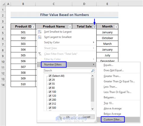 How To Perform Custom Filter In Excel 5 Ways Exceldemy