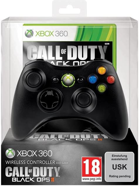 Manette Sans Fil Noire Pour Xbox 360 Call Of Duty Black Ops 2