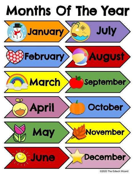 Pin On Months Of The Year