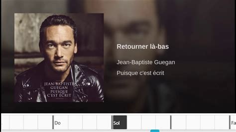 Jean Baptiste Guégan Retourner La Bas - Retourner la bas Jean Baptiste Guegan avec tablature accords Chords