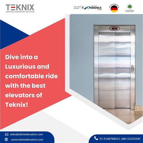 Teknix Elevators Luxury Comfortable Elevation