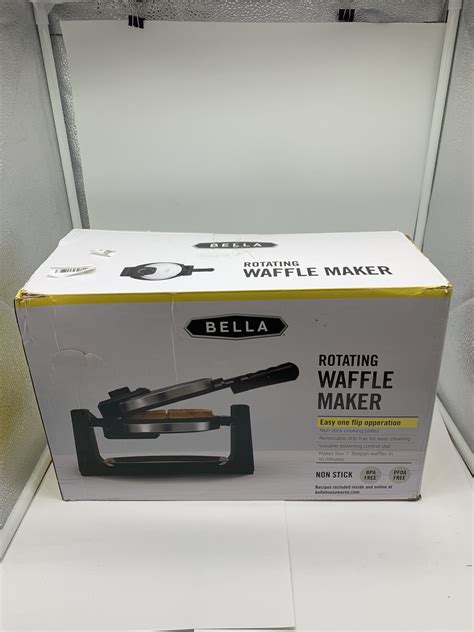 Bella 13591 Classic Rotating Non Stick Belgian Waffle Maker With